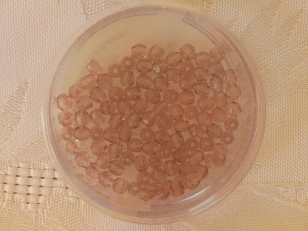 Glasschliffperlen 3mm amethyst