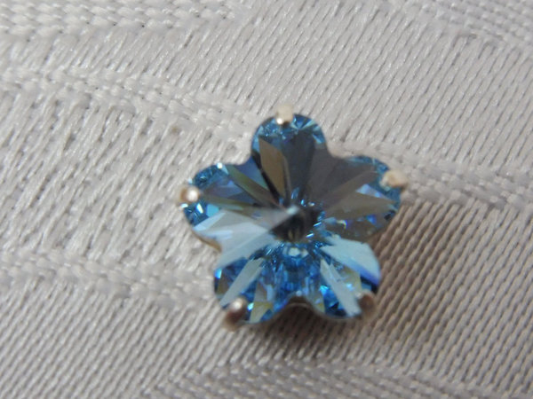 Glasstein Blüte Blau